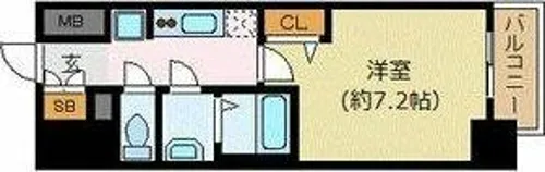 プレサンス丸の内アデル【2階】の間取り