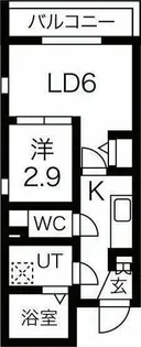 Cieluje中村日赤(シェルジェ中村日赤)【5階】の間取り