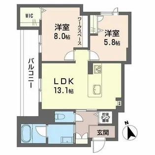 カーサ・レジデンス【0407号室】の間取り