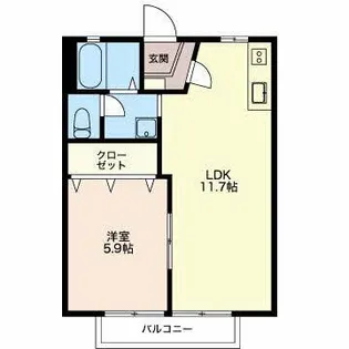 グリーン曙【2階】の間取り