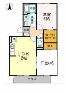 ギャランドラ徳力新町【1階】の間取り