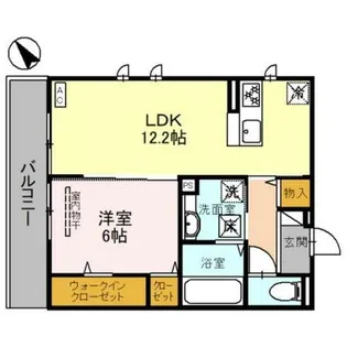 ベァーフルート長曽根【2階】の間取り