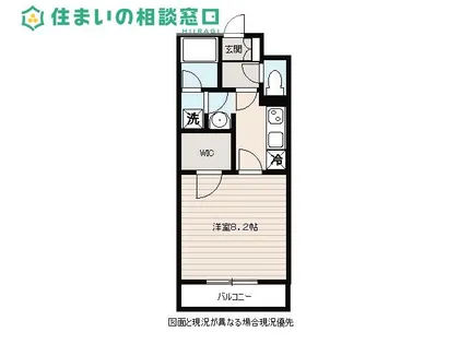 愛知県岡崎市若松町字西太夫道下【マンション】の間取り