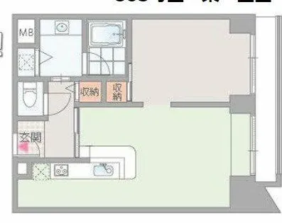 おおきに東心斎橋ビル【9階】の間取り