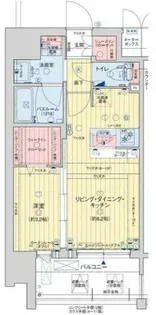 レオンコンフォート九条アルバ【11階】の間取り