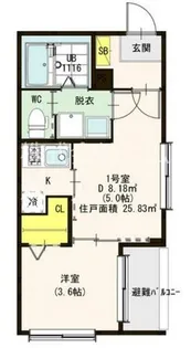 パールスクエア【1階】の間取り