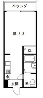 ラ・ヴィル・フルール【1階】の間取り