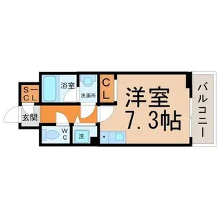 ベレーサ築地口ステーションタワー【9階】の間取り