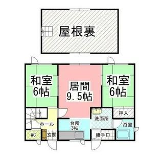 北海道釧路市白樺台7丁目【一戸建】の間取り