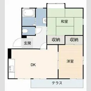 ジュネスIWAZUⅠ【2階】の間取り