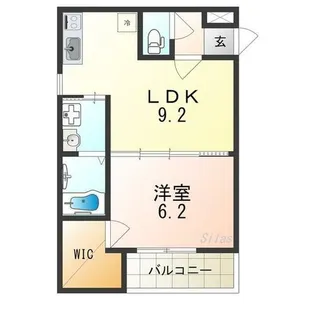大阪府堺市堺区東上野芝町1丁【アパート】の間取り