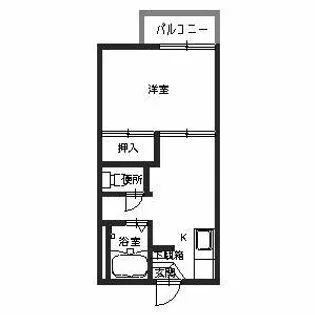 マンション三四四 A【0201号室】の間取り