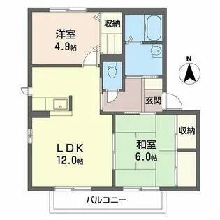 アルカディアコート【2階】の間取り