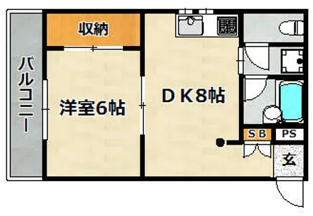 オータスビレッジ【301号室】の間取り