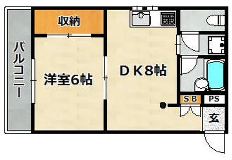 オータスビレッジ【301号室】の間取り