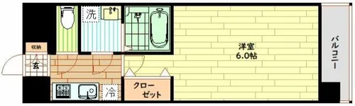 レジュールアッシュ福島レジデンス【7階】の間取り