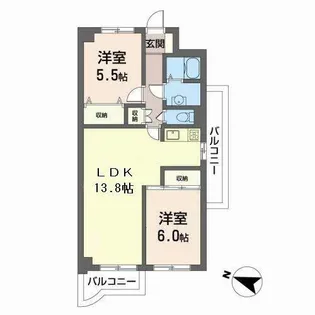 パークサイド伊藤【0401号室】の間取り