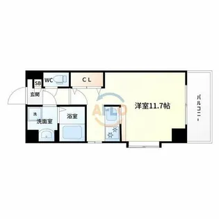 GROOVE江坂【5階】の間取り
