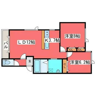 エターナルライトC【301号室】の間取り