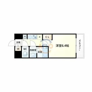 グランカリテ塚本【7階】の間取り