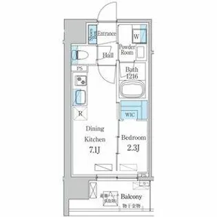 デュオフラッツ今池フレナ【0802号室】の間取り