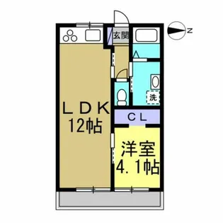 南加木屋駅前ビル【302号室】の間取り