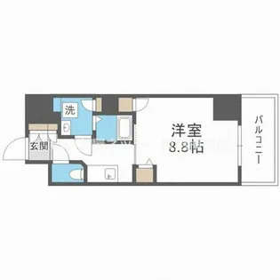 TOPAZ江坂【10階】の間取り