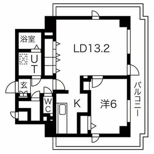 アルデール江坂【9階】の間取り