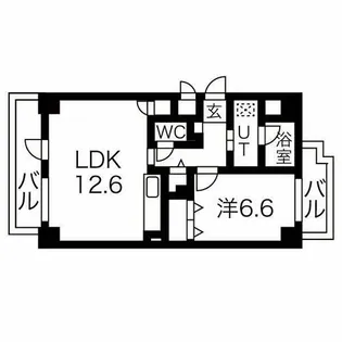 アルデール江坂【9階】の間取り