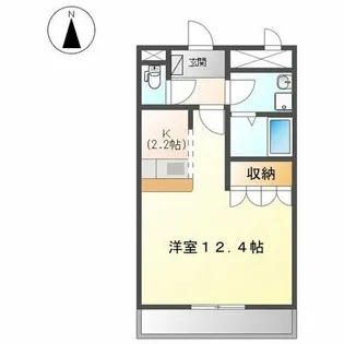 メルヴェール【203号室】の間取り