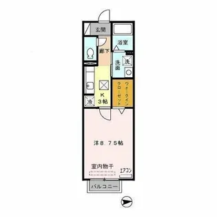 セジュール小倉JT【1階】の間取り