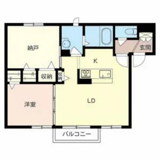 South Garden【0203号室】の間取り