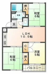 ブエナビスタ【3階】の間取り