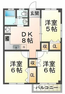 ビューテラス美山台【1階】の間取り