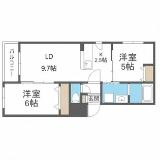 Liaison琴似【3階】の間取り