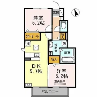 サニースカイ C棟【1階】の間取り