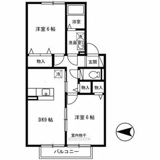 エスポワールKⅢ【1階】の間取り