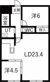 ピボットマンション池下【601号室】の間取り