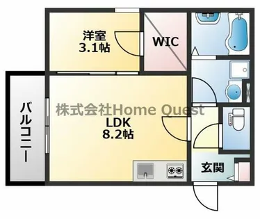 ジーメゾン八尾セレニティ【101号室】の間取り