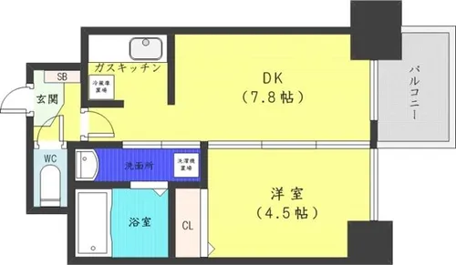 シュクル医大南【5階】の間取り