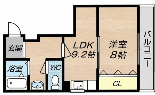 ハーモナイズ森田【2階】の間取り