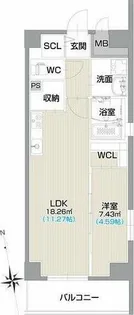 フォルティス今池【13階】の間取り