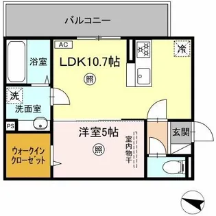 MER行事 A棟【3階】の間取り