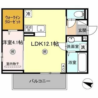 MER行事 B棟【2階】の間取り