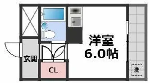 ヴィラオビラ【5階】の間取り