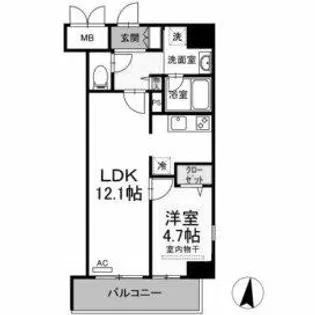 テゾーロ行橋【2階】の間取り