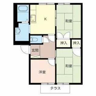 リバティーハイツ【0105号室】の間取り