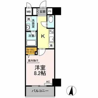 テゾーロ行橋【4階】の間取り