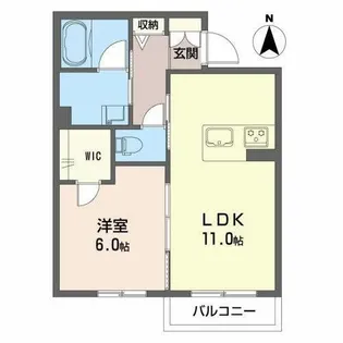 サニーレジデンス【0202号室】の間取り