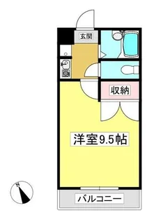 Mh-Arc コクエ【206号室】の間取り